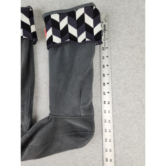 HUNTER Boot Liners Adult‎ Womens SZ MEDIUM 5-7 Black Geometric Inserts Rain Warm - Picture 3 of 5